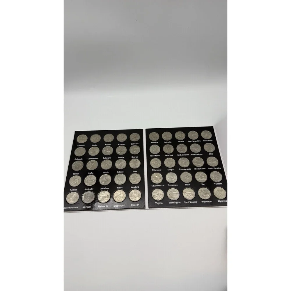 Fifty States US United States Quarter Collection Full Album Of All 50 Coins